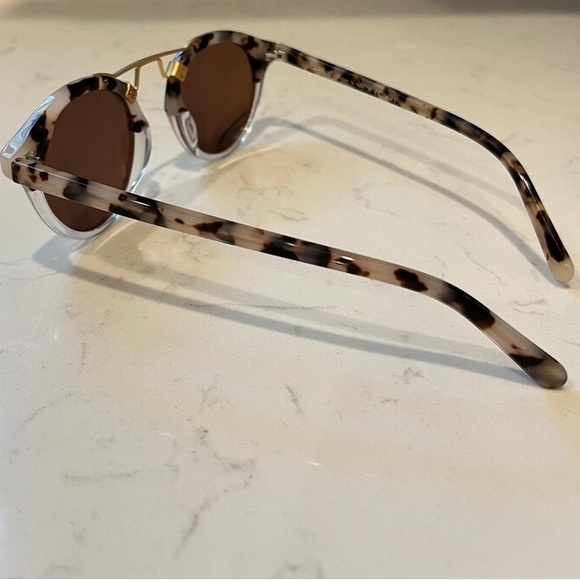 Vintage Polarized Women's Carfia Sunglasses with Double Bridge Tortoise Shell - Picture 8 of 9